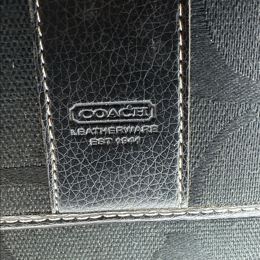 Coach Black Signature Wallet Duo View 5